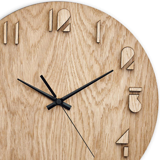 ساعت دیواری چوبی Wooden