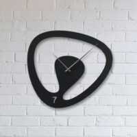 ساعت دیواری مشکی مدرن اورانوس