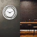 ساعت دیواری مدل اورانوس چوبی از جنس MDF و در 4 رنگ