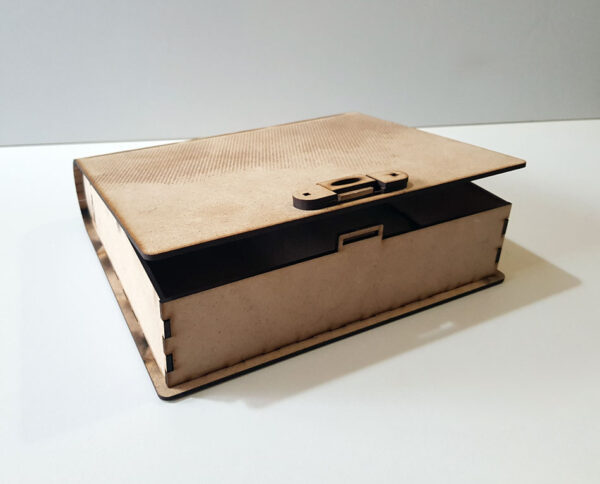 جعبه هدیه پردیس قفل دار چوبی (MDF) در 4 سایز / مدل A.M-021