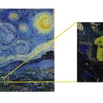 تابلو شب پرستاره Starry Night اثر ون گوگ (کیفیت چاپ بسیار بالا)