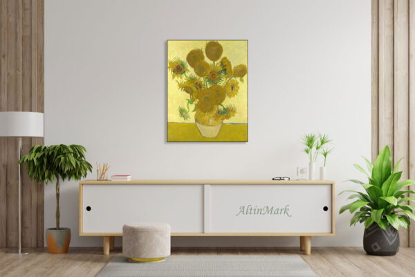 تابلو نقاشی گلهای آفتابگردان اثر ونسان ون گوگ (موزه امستردام هلند)