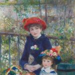 تابلو دو خواهر اثر پیر آگوست رنوآر هنرمند فرانسوی 1881