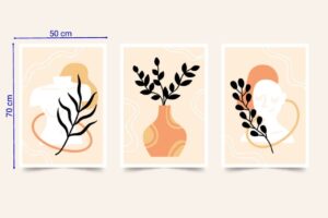 تابلو مینیمال سه تکه